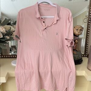 All Saints Blush Pink Men's Polo Shirt